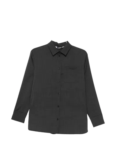 's Max Mara Button-up Chest-pocket Shirt In Gray