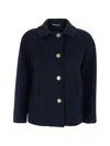 's Max Mara Button-up Wool Jacket In Blue