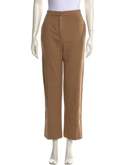 Pre-owned S Max Mara Camel Hair Straight Leg Pants In Neutrals