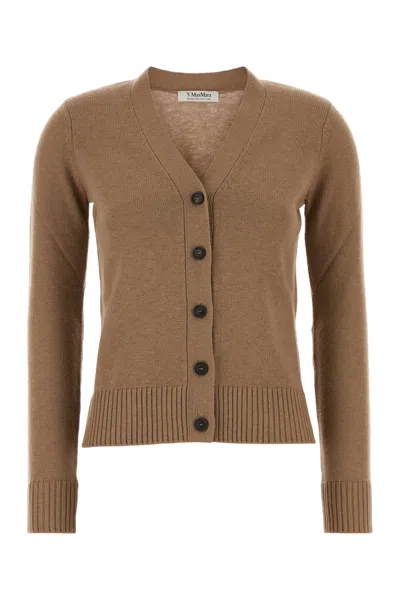 'S MAX MARA CAMEL WOOL APOLLO CARDIGAN