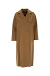 S Max Mara Camel Wool Capi Coat In Brown
