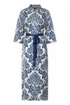 S Max Mara Women's Camelia Printed Silk Shirtdress In Blue