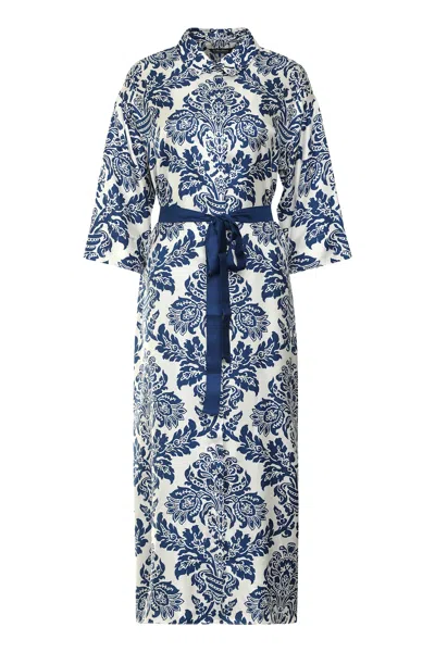 S MAX MARA CAMELIA PRINTED SILK SHIRTDRESS