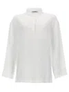 S Max Mara Camicia In Puro Lino In White