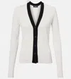 S Max Mara Canapa Crêpe Cardigan In Pink