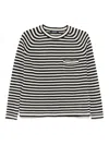 's Max Mara S Max Mara Linen Striped Sweater In Black