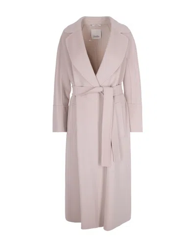 S Max Mara Cappotto A Vestaglia In Lana Sabbia In Pink