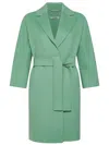 's Max Mara Long Wool Arona Coat In Verde