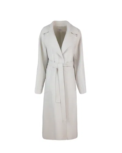 S Max Mara Cappotto Doris Avorio In White