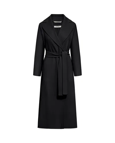 S Max Mara Cappotto Poldo Nero In Black
