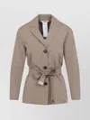 's Max Mara Carla Single-breasted Short Coat In Gray