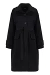 S Max Mara Carla Single-breasted Wool Coat