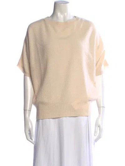 Pre-owned S Max Mara Cashmere Crew Neck Sweater In Neutrals