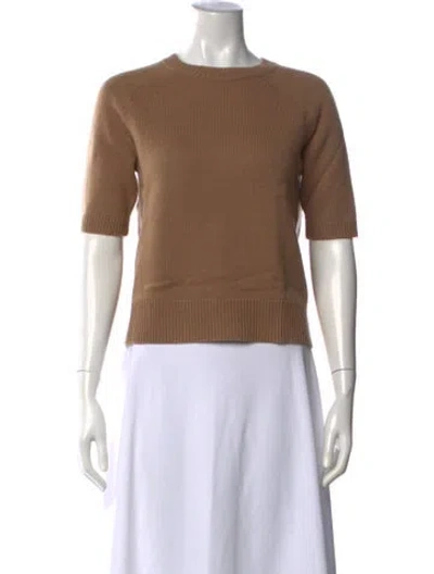 Pre-owned S Max Mara Cashmere Crew Neck Sweater In Neutrals