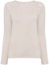 S Max Mara Cashmere Long Sleeves Jumper In Grey