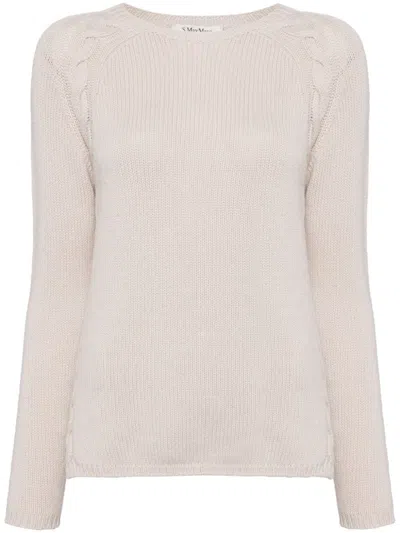's Max Mara Cashmere Long Sleeves Jumper In Grey