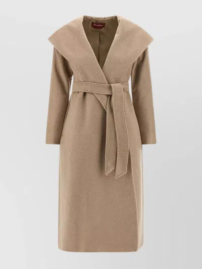 S Max Mara Cashmere Single-breasted Coat In Neutral
