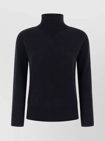 S Max Mara Cashmere Turtleneck Jumper In Black