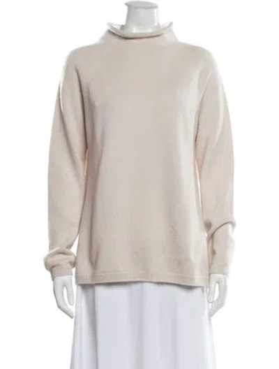 Pre-owned S Max Mara Cashmere Turtleneck Sweater W/ Tags In Neutrals