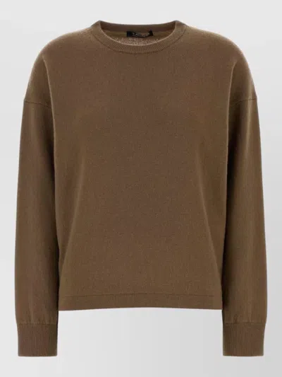 S Max Mara Cashmere Wool Jumper In Brown