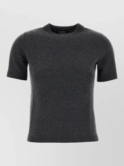S Max Mara Pullover Aus Wolle Und Cashmere In Gray