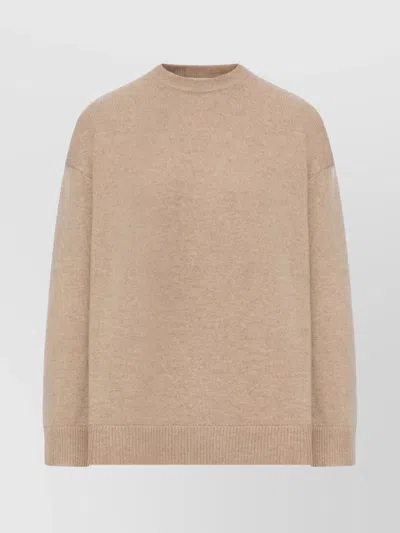 S Max Mara Cashmere Wool Oversized Jumper In Brown