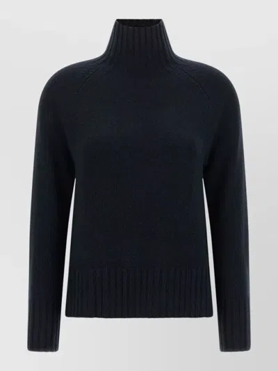 S Max Mara Cashmere Wool Turtleneck Sweater In Black