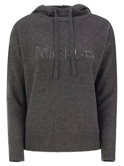 's Max Mara Charcoal Wool Blend Gorizia Sweatshirt