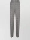 S Max Mara Checked Trousers Pockets Belt Loops