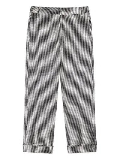 'S MAX MARA ADELFI CHECKED WIDE-LEG TROUSERS