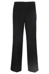's Max Mara Cropped Pintuck-detail Trousers In Black