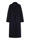 S Max Mara Single Breasted Coat In Blue