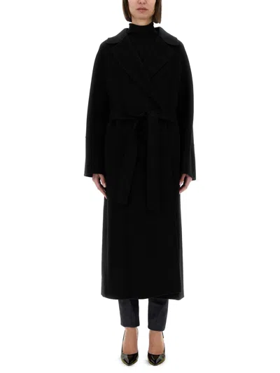 S Max Mara Coat "elisa" In Black