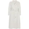 's Max Mara Esturia Light Grey Coat With Matching Belt In Wool Woman In Gray