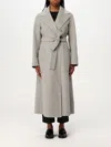 's Max Mara Belted Long-sleeved Coat In Camel