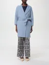 S Max Mara Coats Blue In Gnawed Blue