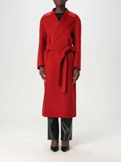'S MAX MARA COAT 'S MAX MARA WOMAN COLOR RED,426147014