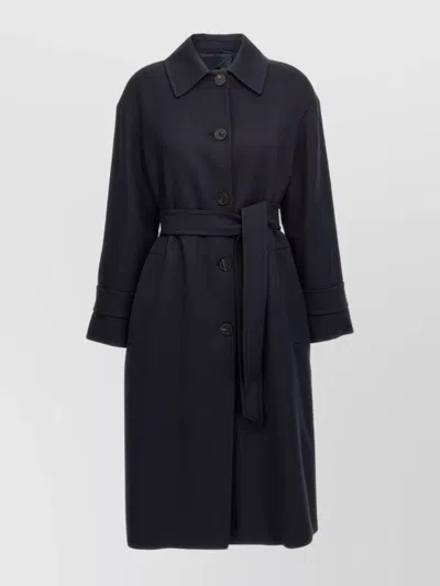 's Max Mara Coat With Belted Waist And Collar