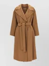 S Max Mara Belted Shawl-collar Wool Coat