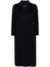 's Max Mara Wool Coat With Detachable Waist Strap In Blue