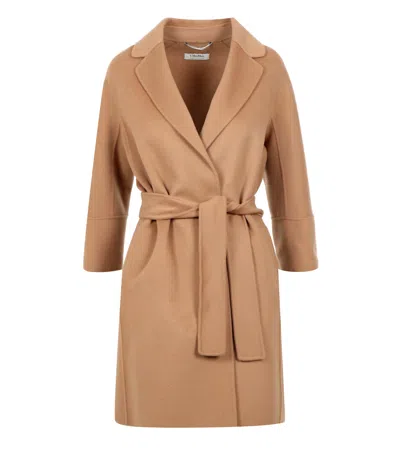 S Max Mara Coats Camel In Brown