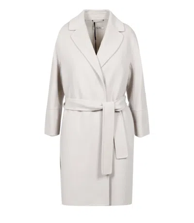 S Max Mara Coats Grey In White