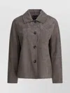 's Max Mara Collared Jackets With Chest Pocket And Long Sleeves In Gray
