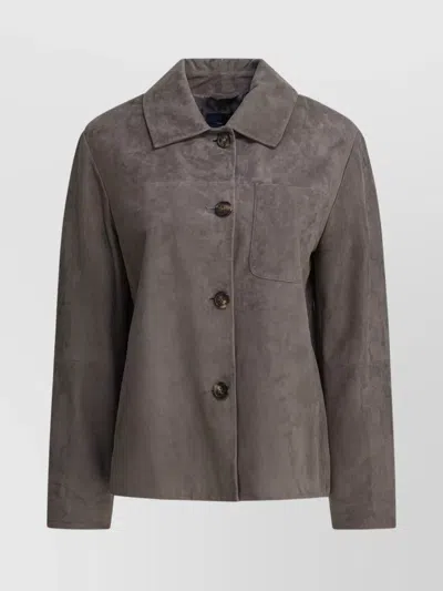 's Max Mara Collared Jackets With Chest Pocket And Long Sleeves