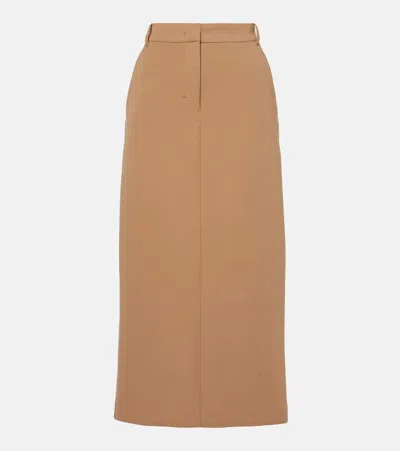 S Max Mara Bleistiftrock Como Aus Einem Baumwollgemisch In Nude