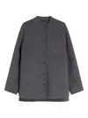S Max Mara Constanza Patch-pocket Button-front Jacket In Gray