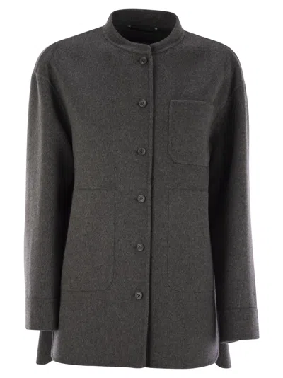 S Max Mara Costanza Wool Shirt Jacket