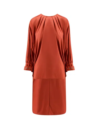 S Max Mara Cotton Asymmetric Shirt In Red