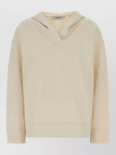 S Max Mara S Maxmara Buona Cotton-blend Sweatshirt In Brown