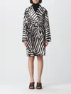S Max Mara Womens Ecru Ricordo Tiger-print Cotton-blend Coat In Ecru